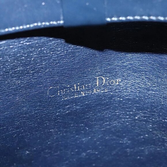 Christian Dior Trotter Canvas Shoulder Bag Navy Auth 109698 - Picture 11 of 16